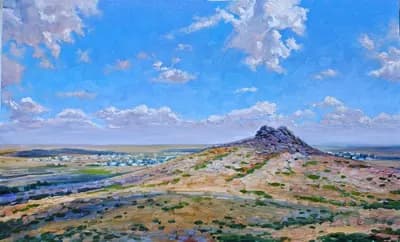 Улытау (2026). Проценко В. (р. 1961). холст, масло, 55×90 см