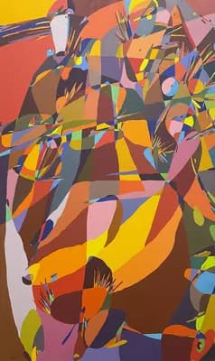 Композиция 4. Васильев Е.И.. холст, масло, 90×55 см