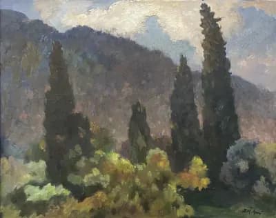Силуэты Тянь-Шанские красавицы (1994). Флекман Д. (р. 1914). холст, масло, 100×80 см