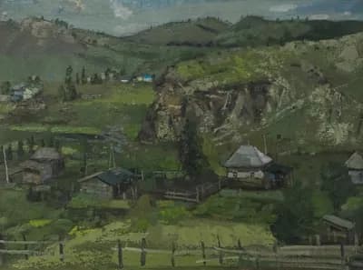 Белкарагай (2018). Оразгалиев К.. холст, масло, 60×80 см