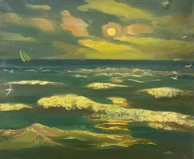 Капчагай. Дужнов Анатолий (1942–2003). холст, масло, 60×50 см