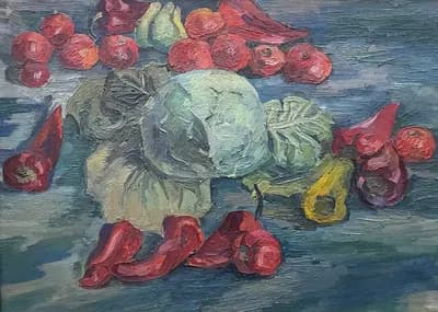 Натюрморт (1990). Исланов Арстанбек (1939–1992). холст, масло