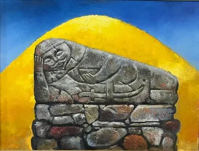 Воин. Курманбеков Сабит (р. 1960). холст, масло, 100,5×70,9 см