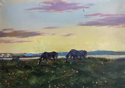 Таң. Кожин Н. Т.. холст, масло, 70×50 см