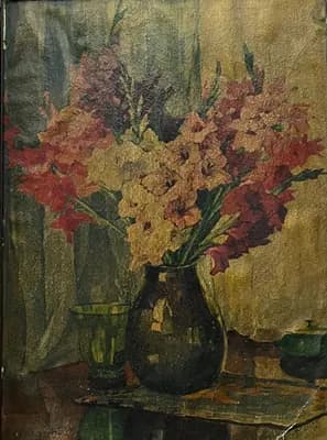 натюрморт (1853). Неизвестный автор. картон, масло, 40×30 см