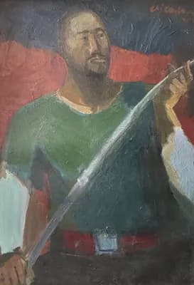 Жұмыр қылыш (2000). Калимов Мухит (1931–2002). холст, масло, 95×60 см
