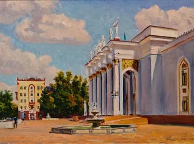 Дворец культуры горняков. Проценко В. (р. 1961). холст, масло, 45×60 см