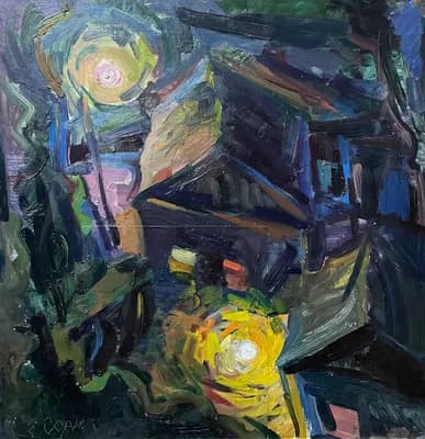 Ночной покой. Есмагамбетов Серик (1961–2006). холст, масло, 61×59 см
