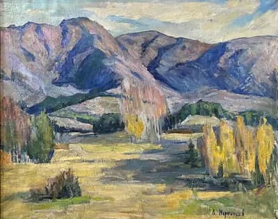У подножий Баян ауыла (1971). Мартынцев Василий (1928–2001). холст, масло, 79×99,5 см