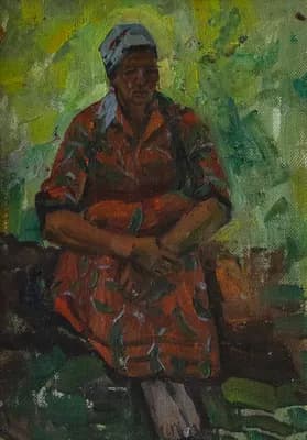 Женский портрет. Наседкин Николай (1918–1991). холст, масло, 35×25 см