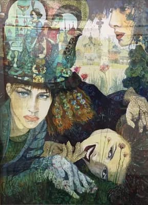 Ожившая шляпа. Фролов П. (р. 1974). бумага, печать, 30×40 см