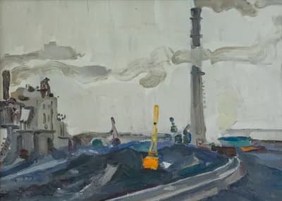 Балхаш (1971). Дужнов Анатолий (1942–2003). холст, масло, 46×33 см