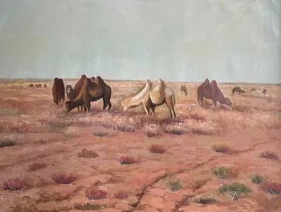 Тарбағатай даласы (2007). Ыскакбек С.. холст, масло, 80×60 см