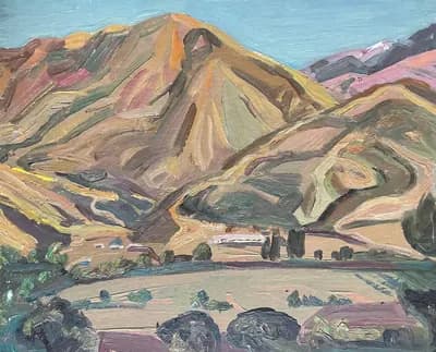 Кашара чабана (1973). Дужнов Анатолий (1942–2003). картон, масло, 40×50 см