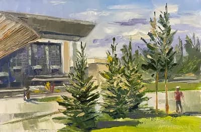 Этюд. Дауренбеков Н.. холст, масло, 40×60 см