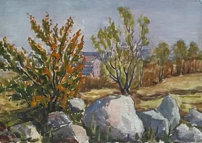 Осень. Соловьев Николай (1905–1969). картон, масло, 50×35 см