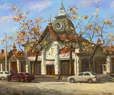 Қызыл таң. Джалиев Е.. холст, масло, 50×60 см