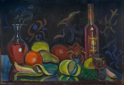 Натюрморт. Сариев Шаймардан (1937–1988). неизвестно, 66,5×45 см