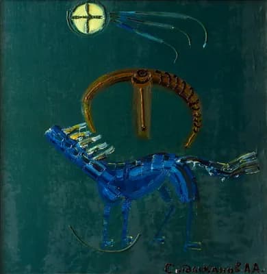 Абылай-Тамга. Сыдыханов Абдрашит (1934–2011). холст, масло, 90×70 см