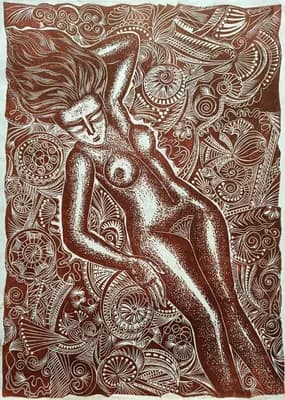 Ню №15 (1992). Кузьмин В. (р. 1953). 40×56 см