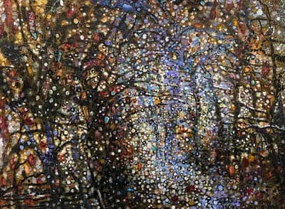 Первый снег. Исламова Ф. (р. 1954). холст, масло, 45×60 см