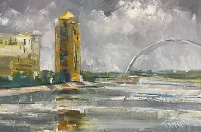 Городской пейзаж. Татиев Т. (р. 1966). холст, масло, 40×60 см