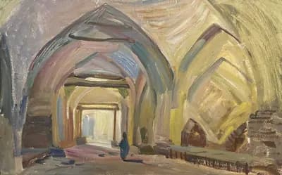 Восточный город (1963). Брынских Борис (1924–1998). картон, масло, 79×50,2 см