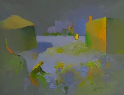 Тіршілік (2013). Кененбаев А. (р. 1955). холст, масло, 70×90 см