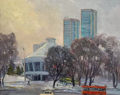 Цирк (2025). Абдреев Марат (р. 1965). холст, масло, 80×70 см
