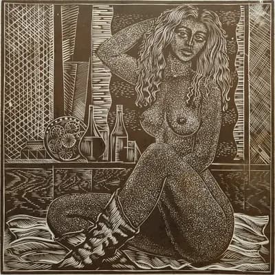 Ню №8 (1993). Кузьмин В. (р. 1953). 30×30 см