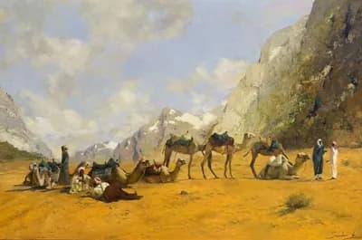 Караван (2021). Аллабергенов Сардор (р. 1980). холст, масло, 76×115 см