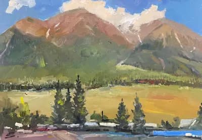 Алтай таулары. Досымов Б.. холст, масло, 35×50 см
