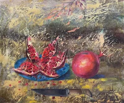 2 граната (2006). Кагаров Медат (1940–2011). холст, масло, 49×59 см