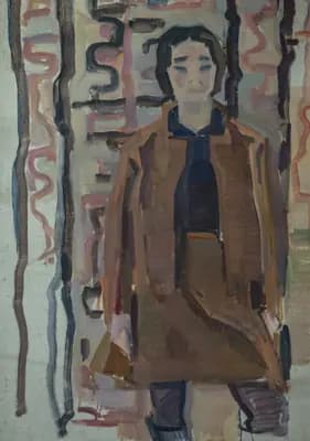 Женский портрет (1975). Мамбеев Сабур (1928–2017). холст, масло, 125×95 см