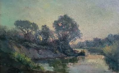 Рисовый канал (2019). Абдреев Марат (р. 1965). холст/масло, 50х80 см