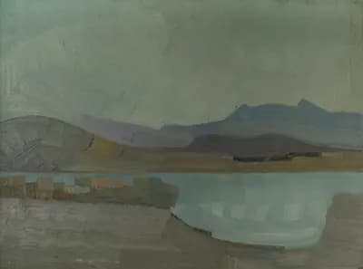 Айнаколь. Сыдыханов Абдрашит (1934–2011). холст, масло, 80×60 см