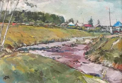 Белқарағай. Досымов Б.. холст, масло, 35×50 см