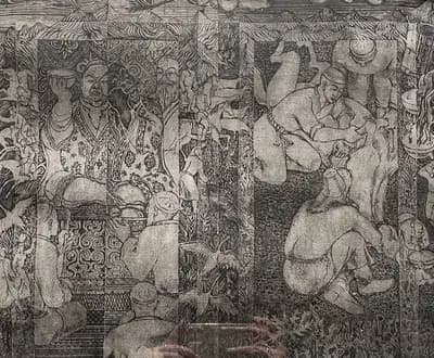 Серия лирика Абая. Осень. Исабаев Исатай (1936–2007). офорт