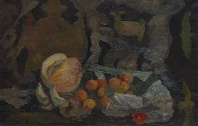 Натюрморт с анделеками. Исланов Арстанбек (1939–1992). холст, масло