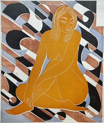 Ню №13. Кузьмин В. (р. 1953). 42,5×50,5 см