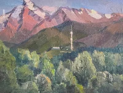 Алатау. Кайдаров Малик (р. 1964). холст, масло, 55×70 см