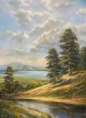 Боровое. Ермеков Серик (р.1974). холст/масло, 95/120 см