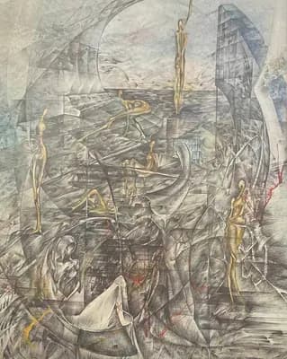 Счастье. Хальфин Рустам (1949–2007). графика, 48×38 см