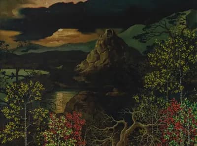 Окжетпес (1997). Тимофеев Василий (1943–2018). холст, масло, 85×64 см