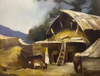 Сарай. Чагиев К. (р. 1968). холст, масло, 50×70 см