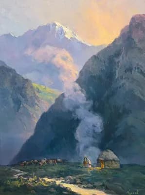 Утро. Абдреев Марат (р. 1965). холст/масло, 60х80 см