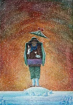 Театр одного актера (2019). Исламов Ф. (р. 1959). холст, масло, 70×50 см