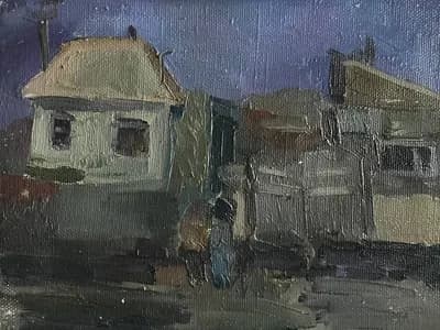 Этюд (1995). Кайдаров Малик (р. 1964). холст, масло, 40×30 см