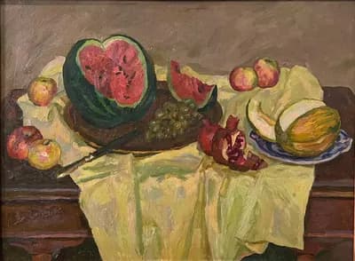 натюрморт. Фридман Карл (1926–2001). холст, масло, 118×88 см