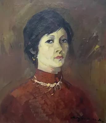 Портрет Лизы (1980). Калимов Мухит (1931–2002). холст, масло, 61×52 см